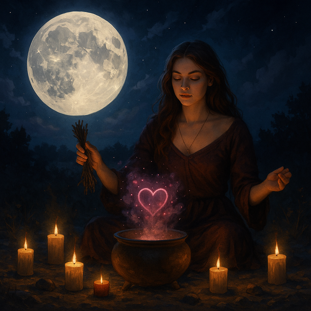 Rituel de pleine lune pour attirer l'amour